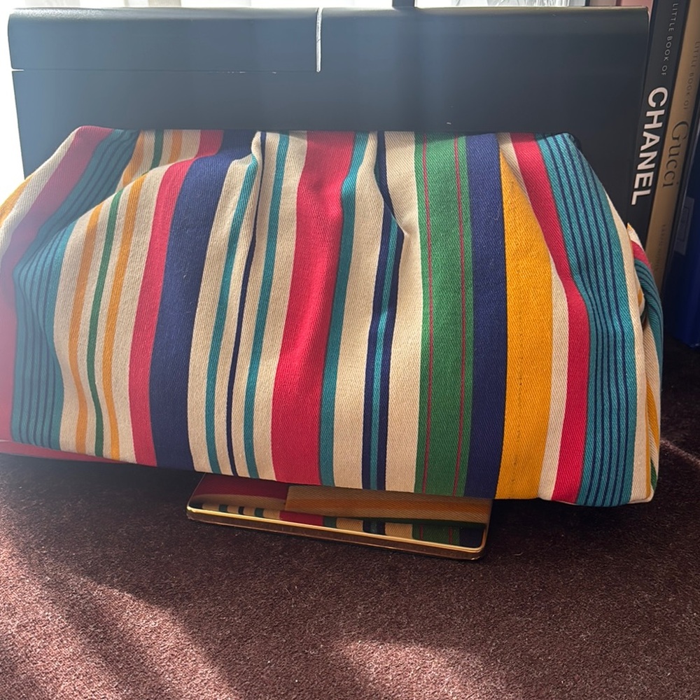 Nine West Multicolor Striped Clutch